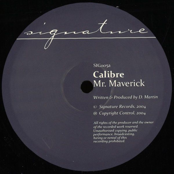 Calibre — Mr. Maverick / Highlander vinyl cover