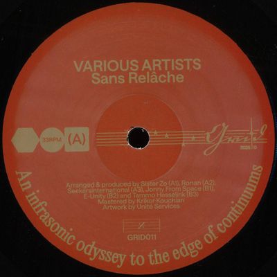 Various — Sans Relache Sampler vinyl cover