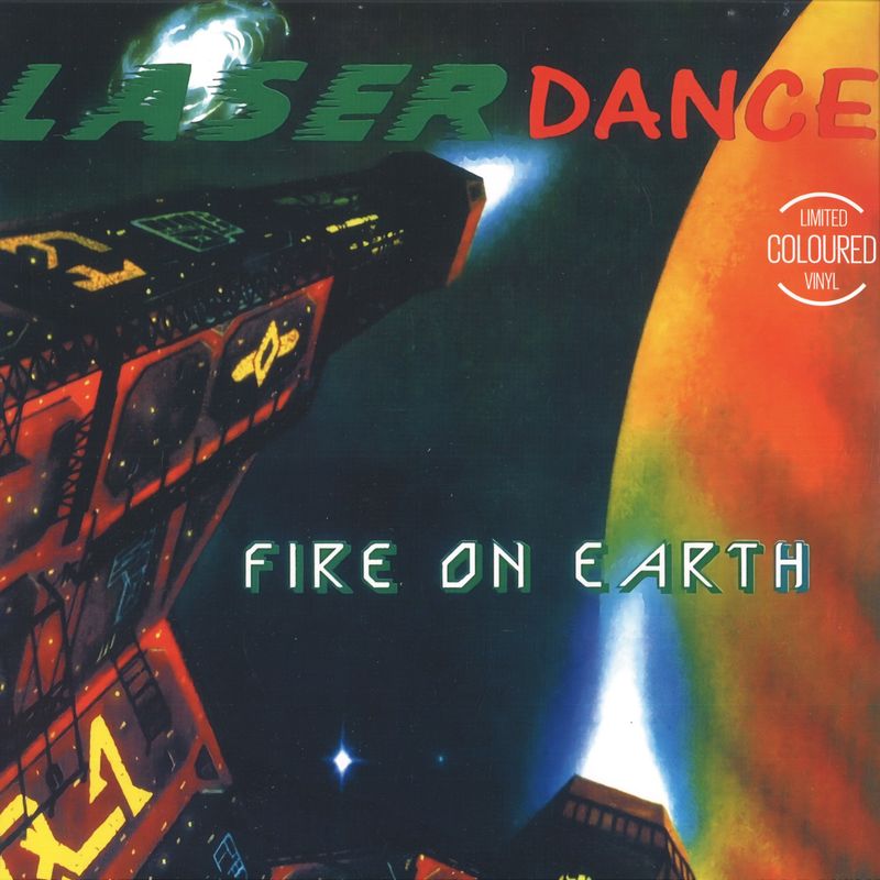 Laserdance — Fire On Earth LP vinyl cover
