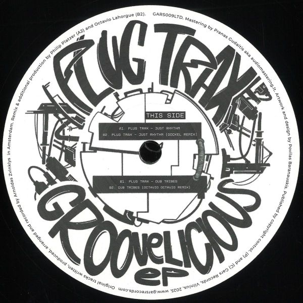 Plug Trax — Groovelicious EP vinyl cover