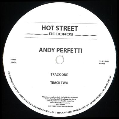 Andy Perfetti — Track EP vinyl cover