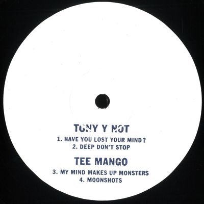 Tony y Not, Tee Mango — Have You Lost Your Mind? / Moonshots vinyl cover