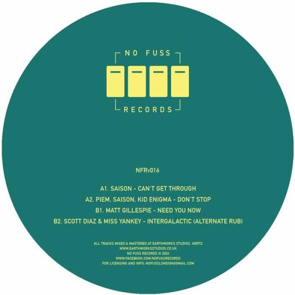 Various — NFRV 016 vinyl cover