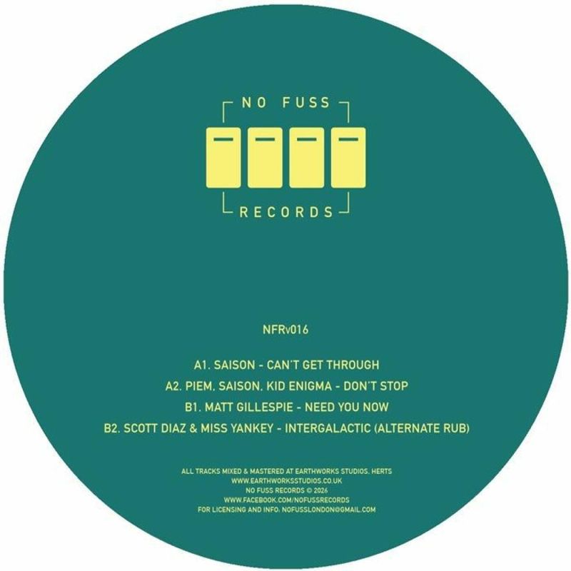 Various — NFRV 016 vinyl cover