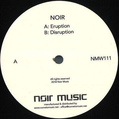 Noir — Disruptions EP vinyl cover