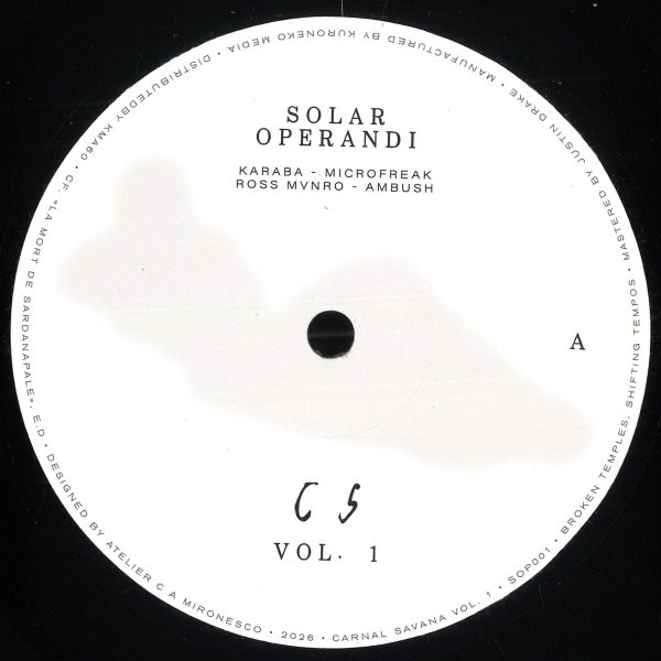 Various — Carnal Savana vol. 1 vinyl cover