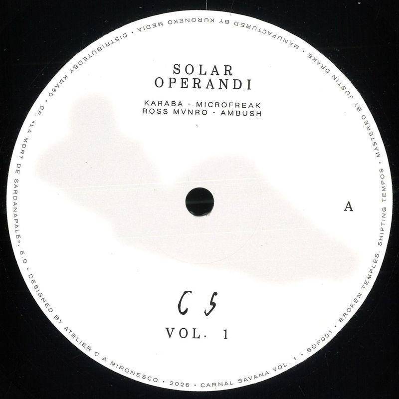Various — Carnal Savana vol. 1 vinyl cover