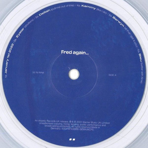 Fred again.. — Actual Life 3 (January 1 - September 9 2022) LP vinyl cover