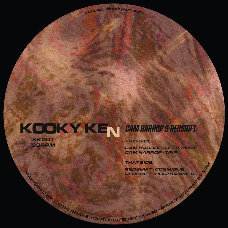 Cam Harrop, Redshift — KK001 vinyl cover