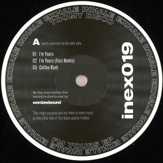Toomy Disco — I'm Yours EP vinyl cover