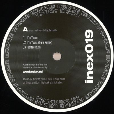 Toomy Disco — I'm Yours EP vinyl cover