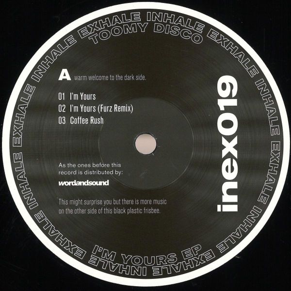 Toomy Disco — I'm Yours EP vinyl cover