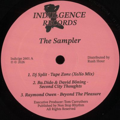 Various — INDULGENCE RECORDS: THE SAMPLER vinyl cover