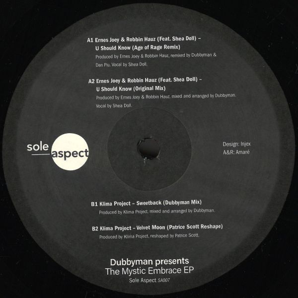 Dubbyman — The Mystic Embrace EP vinyl cover