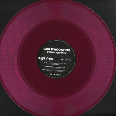 Gigi D'AGOSTINO — I Wonder Why vinyl cover