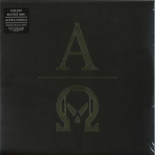 Goldie, Rufige Kru — ALPHA OMEGA LP 2x12" vinyl cover