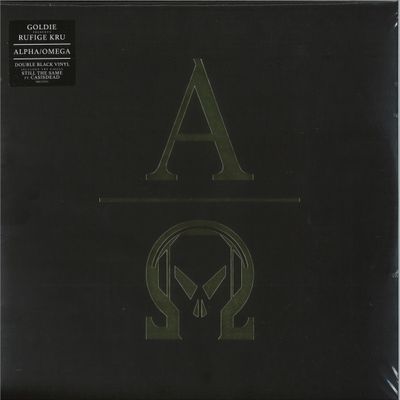 Goldie, Rufige Kru — ALPHA OMEGA LP 2x12" vinyl cover