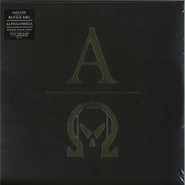 Goldie, Rufige Kru — ALPHA OMEGA LP 2x12" vinyl cover