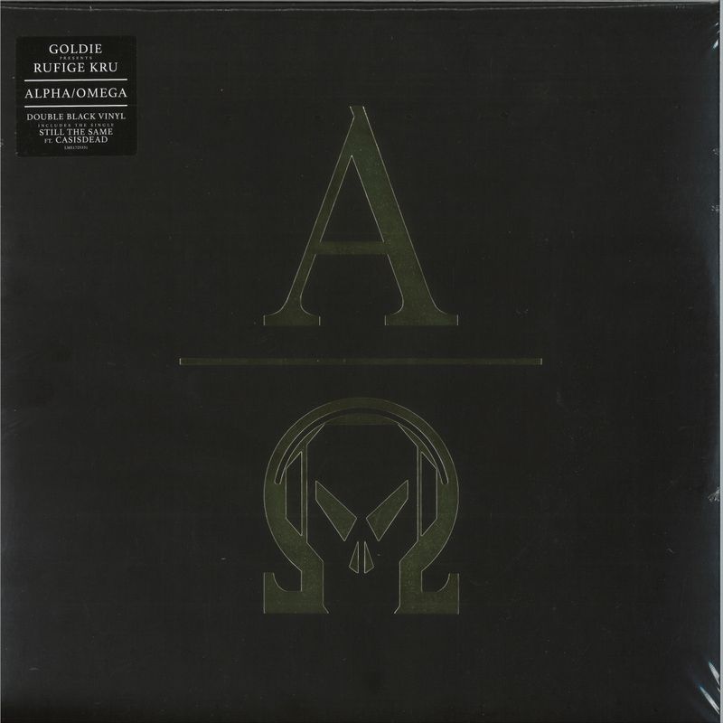 Goldie, Rufige Kru — ALPHA OMEGA LP 2x12" vinyl cover