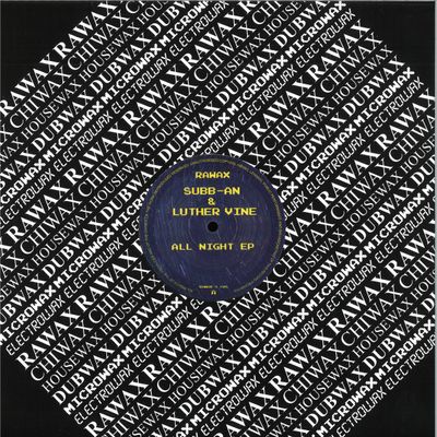Subb AN, Luther Vine — ALL NIGHT LONG EP vinyl cover