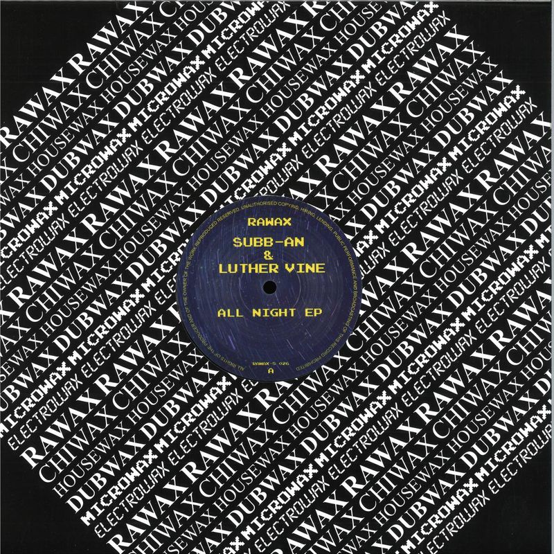 Subb AN, Luther Vine — ALL NIGHT LONG EP vinyl cover