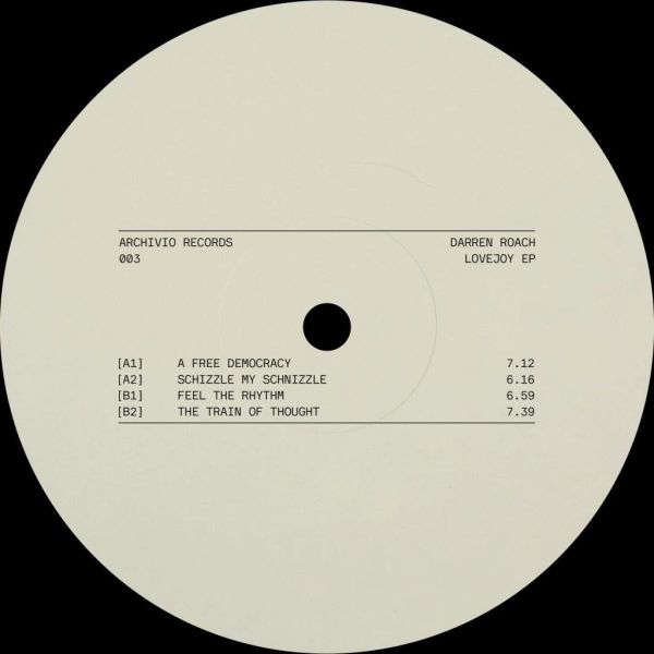 Darren Roach — Lovejoy EP vinyl cover