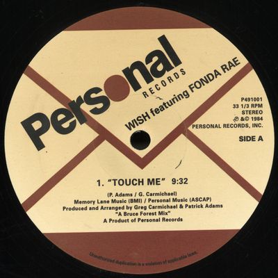 Wish — Touch Me vinyl cover