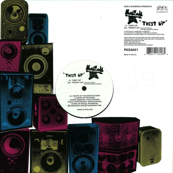 Bodysnatchers — Twist Up vinyl cover