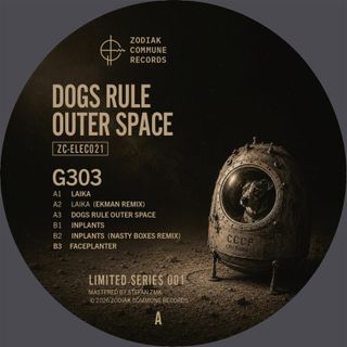 G303 (Ekman, Nasty Boxes) — Dogs Rule Outer Space vinyl cover