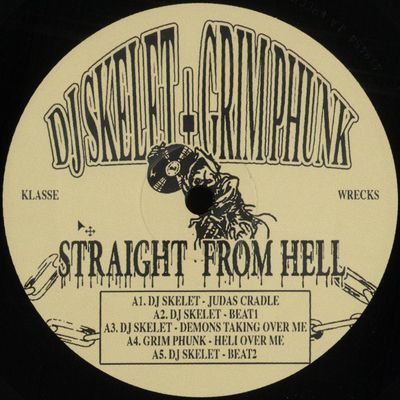 Dj Skelet + Grimphunk — Straight from Hell vinyl cover