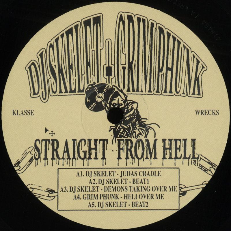 Dj Skelet + Grimphunk — Straight from Hell vinyl cover