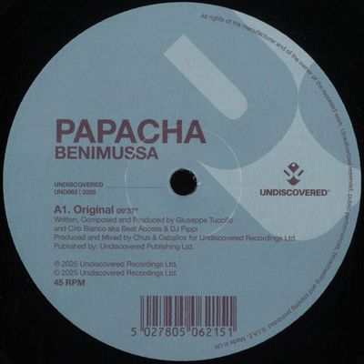 — BENIMUSSA vinyl cover