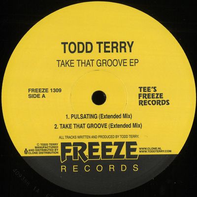 Todd Terry — Take That Groove EP vinyl cover