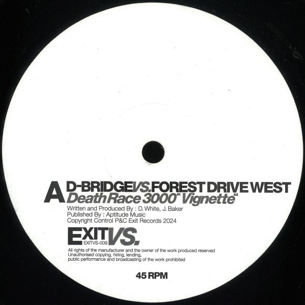 Dbridge, Forest Drive West — EXITVS009 vinyl cover