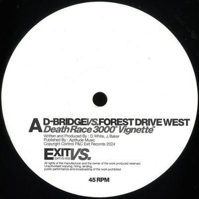 Dbridge, Forest Drive West — EXITVS009 vinyl cover