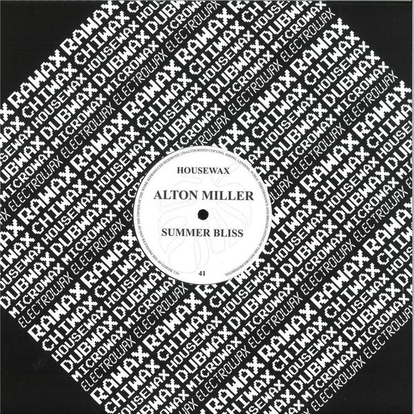 Alton Miller — SUMMER BLISS vinyl cover