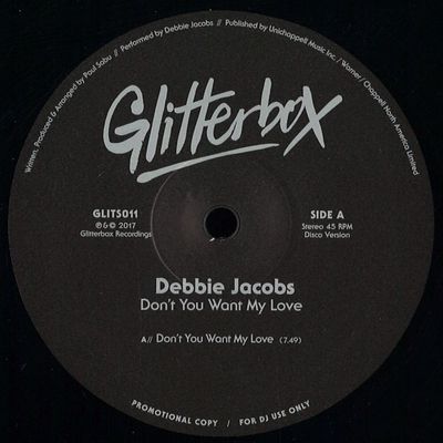 Debbie Jacobs — Don't You Want My Love vinyl cover