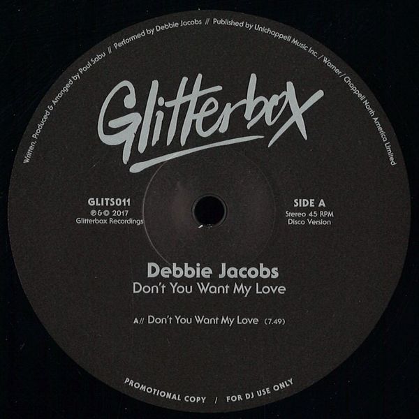 Debbie Jacobs — Don't You Want My Love vinyl cover