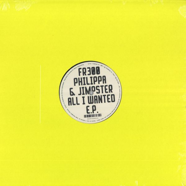 Philippa, Jimpster — All I Wanted EP vinyl cover