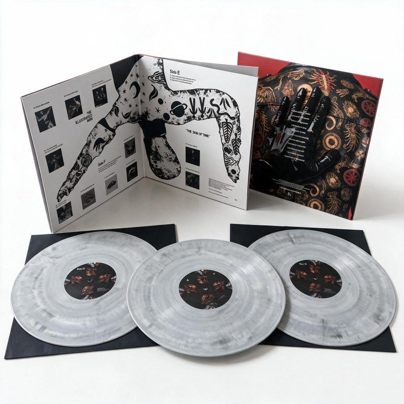 The Illustrated Man — The Skin of Time LP 3x12" vinyl cover