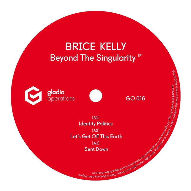 Brice Kelly — BEYOND THE SINGULARITY EP vinyl cover