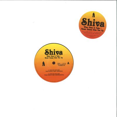 Shiva — NEVER GONNA GIVE YOU UP vinyl cover