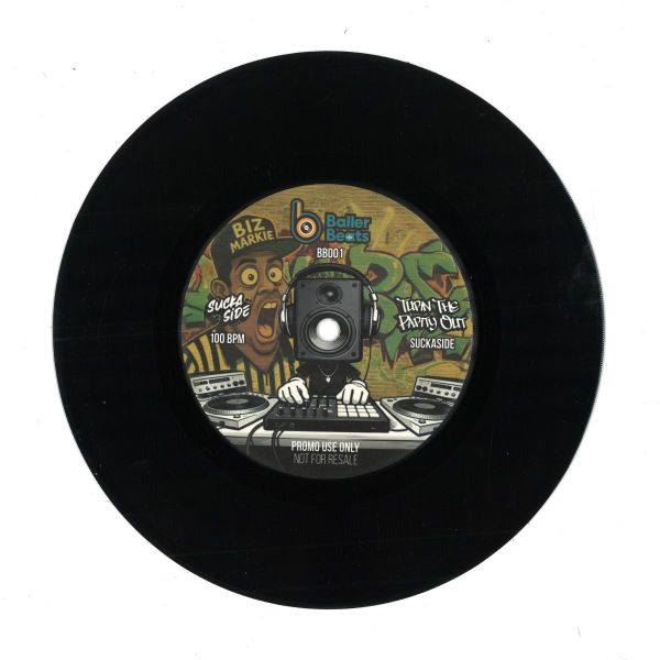 Suckaside, DJ Goce — Turn The Party Out / Gotta Believe (7") vinyl cover