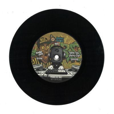 Suckaside, DJ Goce — Turn The Party Out / Gotta Believe (7") vinyl cover