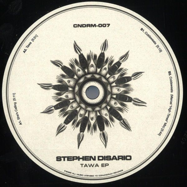 Stephen Disario — Tawa EP vinyl cover