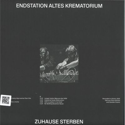 Endstation Altes Krematorium — Zuhause sterben vinyl cover