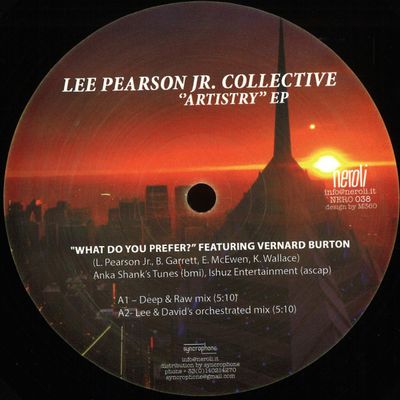 Lee Pearson Jr. Collective — Artistry Ep vinyl cover