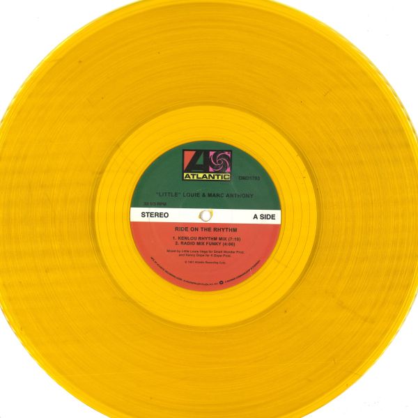 Louie Vega, Marc Anthony — Ride On The Rhythm vinyl cover