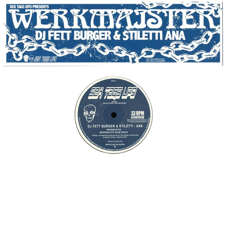 DJ Fett Burger, Stiletti Ana — Werkmaister vinyl cover