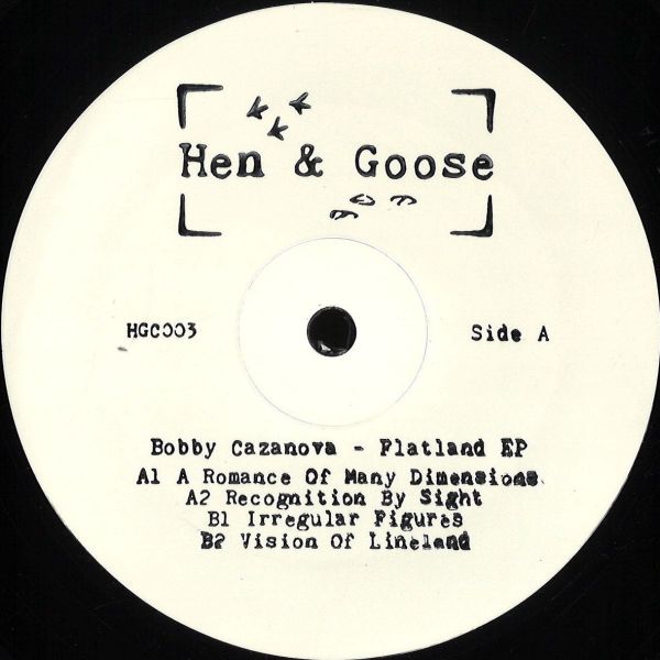 Bobby Cazanova — Flatland EP vinyl cover